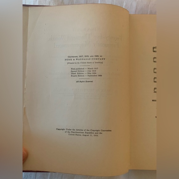 Desk Book of 25,000 Words Frequently Mispronounced; Copyright 1929 - Picture 5 of 7